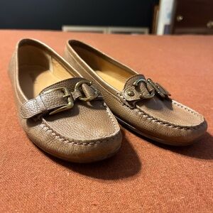 Light Brown Leather Driving Shoes